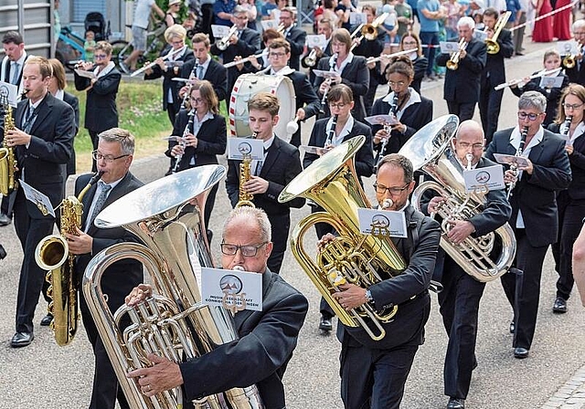 Die Konkordia Egerkingen an der Parademusik am Sonntag. (Bilder: ZVG)