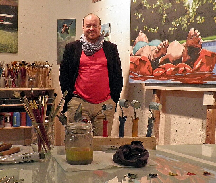Künstler Thomas Droll öffnet sein Atelier erneut für Besucher. (Bild: ZVG)