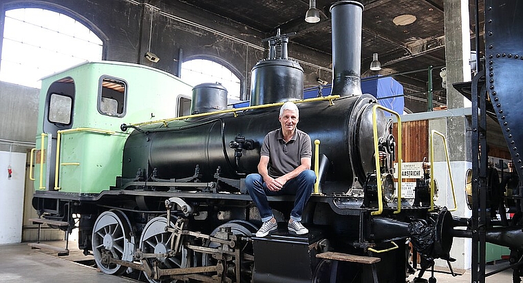 Der Oltner Pascal Troller kämpft dafür, dass Kulturgüter, insbesondere Dampflokomotiven erhalten bleiben. (Bild: mim)