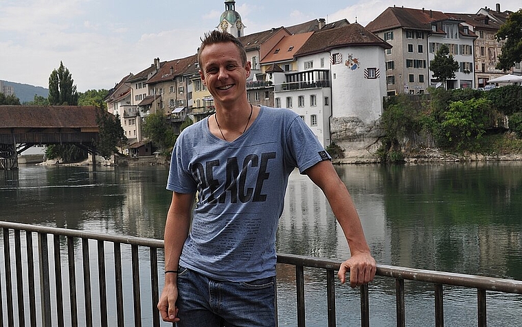 Physiotherapeut Dirk Schönstein vor seiner Wahlheimat Olten. vwe)