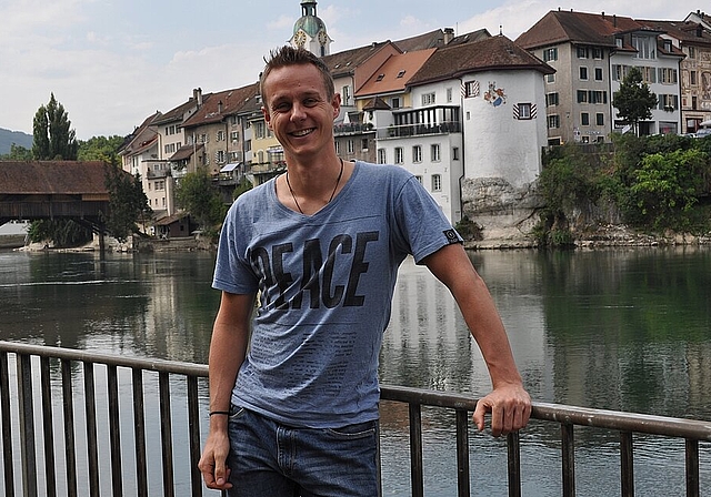 Physiotherapeut Dirk Schönstein vor seiner Wahlheimat Olten. vwe)
