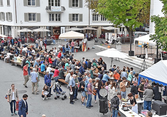 Am Donnerstag, 5. September gibt es ab 18 Uhr in der Kirchgasse in Olten wieder ein Menu für alle. (Bild: ZVG)