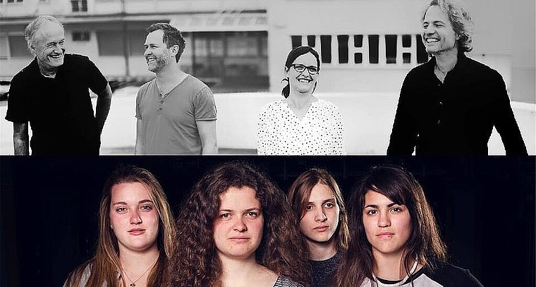 «Full Tone Ahead» (oben) und «Dog Daugther» spielen im Galicia. (Bild: ZVG)