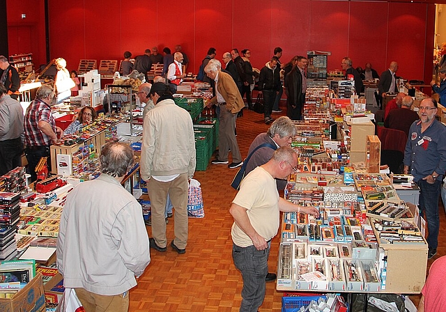 Das Stadttheater Olten verwandelt sich am kommenden Sonntag, 25. März wieder in einen Hotspot für Sammler von Modelleisenbahnen, Modellautos oder allerlei Spielzeug. (Bild: mim/Archiv)