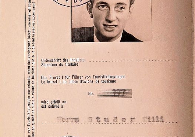 Das vom Eidgenössischen Luftamt ausgestellte Flug-Brevet von Willy Studer. (Bilder: ZVG)
