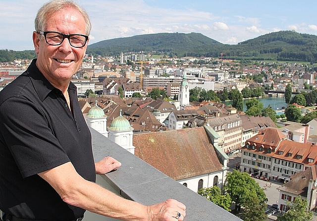 Ernst Zingg gibt morgen die Verantwortung für die Stadt Olten ab. Er wird sich aber auch in Zukunft mit der Stadt freuen und mit ihr leiden. mim)