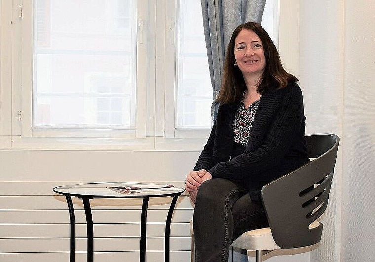 Frabina-Leiterin Esther Hubacher im Büro an der Oltner Marktgasse: «Ziel ist, dass die Betroffenen gut informiert und autonom entscheiden können.» (Bild: Franz Beidler)