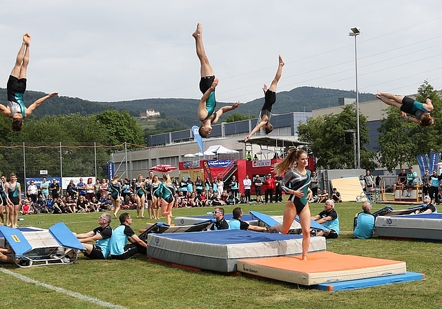 Der STV Wolfwil holt sich den Sieg am Solothurner Kantonalturnfest. (Bild: ZVG)