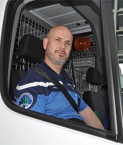 Marc Bumann, Leiter Quatierpolizei rechtes Aareufer. mim)
