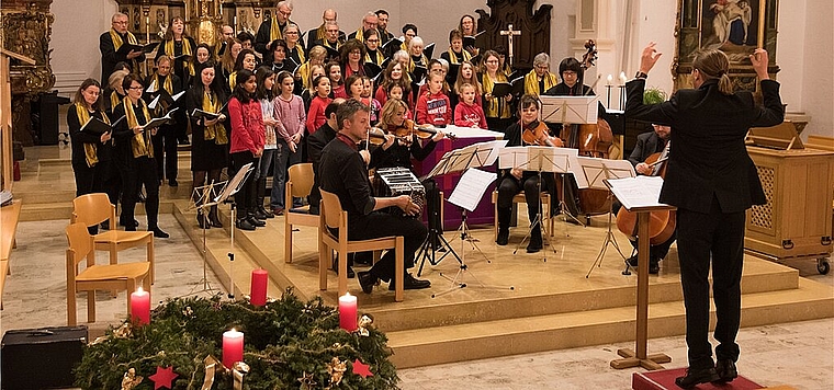 Der Mauritiuschor lädt am 13. und 14. Dezember zu seinem zur Tradition gewordenen Adventskonzert in die Mauritiuskirche ein. (Bild: ZVG)