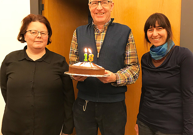 Christine von Arx (Fraktion SP/Junge SP), Cyrill Jeger (Motionär) und Anita Huber (Fraktion Grüne). (Bild: ZVG)