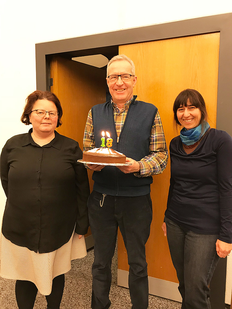 Christine von Arx (Fraktion SP/Junge SP), Cyrill Jeger (Motionär) und Anita Huber (Fraktion Grüne). (Bild: ZVG)