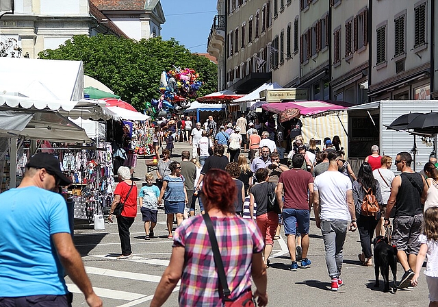 Am Verschiebedatum vom 16. bis 19. Oktober wird ein Stadtfest mit einem Kilbibetrieb geprüft. (Bild: S. Furter)