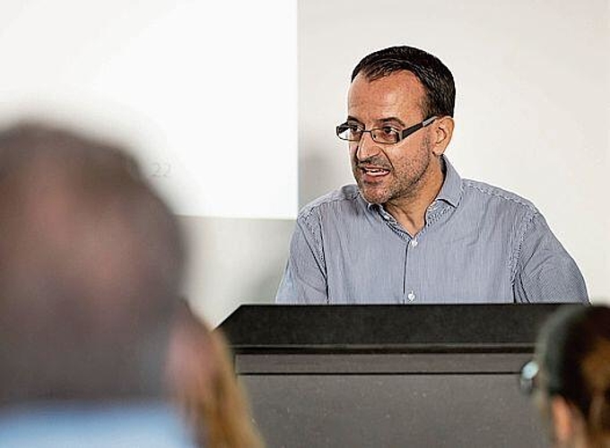 Stefan Ulrich bei der Präsentation der neuen Erlebniskarte am vergangenen Donnerstag. (Bild: Patrick Lüthy)