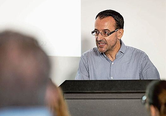 Stefan Ulrich bei der Präsentation der neuen Erlebniskarte am vergangenen Donnerstag. (Bild: Patrick Lüthy)