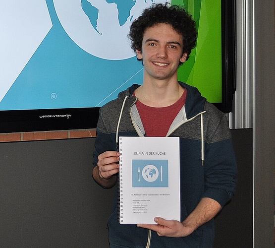 Lukas Lütolf hat untersucht, wie sich der Treibhausgasausstoss in Oltner Gastro-Betrieben senken liesse. (Bild: A. Strähl)