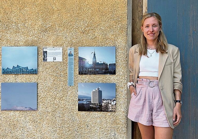 Die Hamburgerin Finja Basan freut sich, dem Oltner Publikum ihre Fotografien zeigen zu können. (Bild: Caspar Reimer)