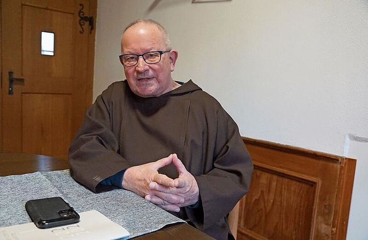 Josef Bründler, Guardian des Kapuzinerklosters Olten, trägt den Schliessungsentscheid mit Fassung: «Wir würden uns bloss das Leben schwer machen, wenn wir über unsere Oberen schimpfen oder in eine Art Schockstarre verfallen würden.» (Bild: Ach