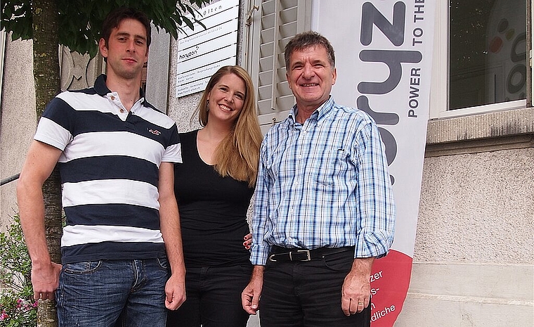 Das «Horyzon» - Team: v.l. Bruno Essig, Programmverantwortlicher Palästina, Irène Hofstetter, Verantwortliche Kolumbien und Werner Stahl, Geschäftsleiter. ZVG) antwortliche Kolumbien - Werner Stahl, Geschäftsleiter, Programmverantwortlicher Ban