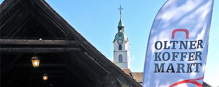 Am kommenden Samstag findet der vorerst letzte Oltner Koffermarkt statt. (Bild: ZVG)