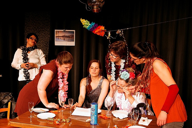 Probe für das Theaterstück «das männerLos». (Bild: ZVG)