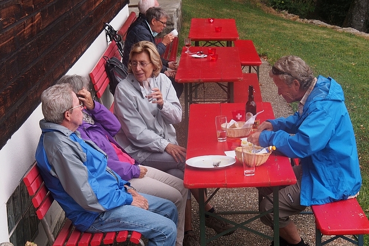 Ab dem Frühling treffen sich wieder zahlreiche Wanderer zum Verweilen beim