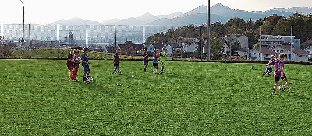 ...oder ein Fussballspiel im Sommer unter freiem Himmel. (Bilder: ZVG)