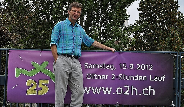 Emile Stricker, der OK-Präsident steht das letzte Mal für den Oltner 2-Stunden Lauf im Einsatz. mim)
