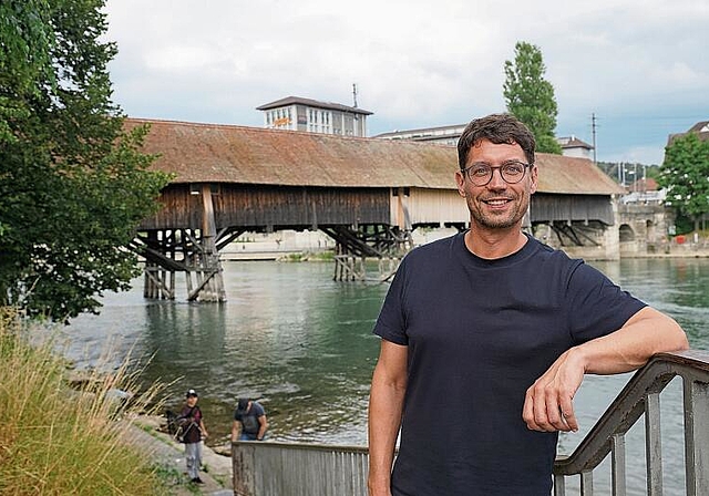 Relaxte Stimmung: André Neumann genoss das Schulfestwochenende in Olten sichtlich. (Bild: Achim Günter)