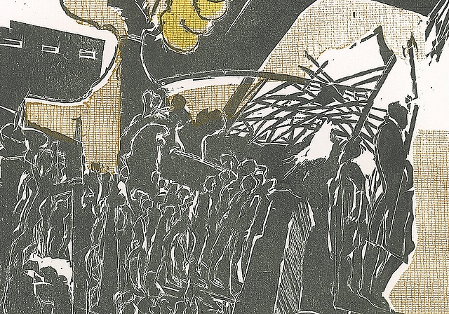 Der Kunstverein Olten zeigt in der Ausstellung «landüber» Zeichnungen, Radierungen und Holzschnitte des Künstlers von Stefan Knechtel. (Bild: ZVG)