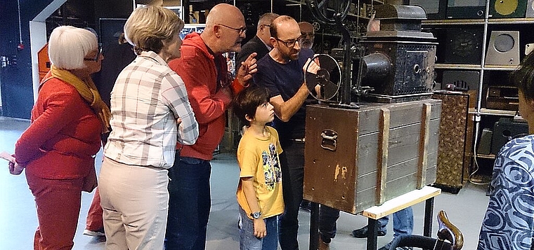 Der Kunstverein Olten besuchte kürzlich die Kinemathek Bern. (Bild: ZVG)