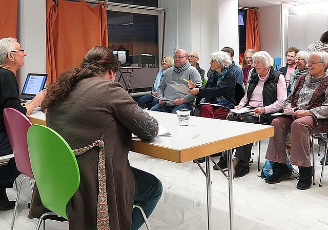 Präsident Paul Dilitz (Mitte) konnte ein interessiertes und dem Cultibo verbundenes Publikum zur 7. Mitgliederversammlung begrüssen. (Bild: ZVG)