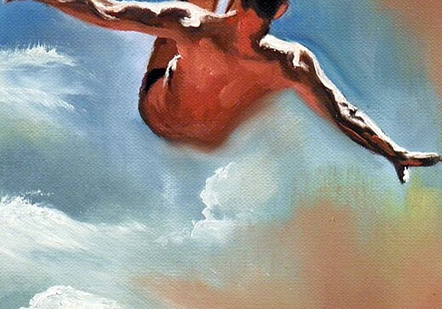 Thomas Drolls’ Lieblingssujet: Ein Turmspringer. (Bild: ZVG)