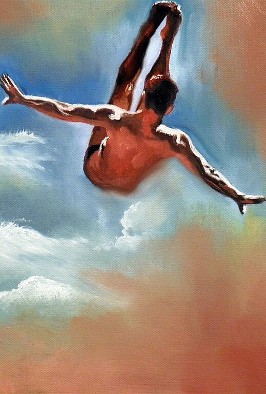 Thomas Drolls’ Lieblingssujet: Ein Turmspringer. (Bild: ZVG)