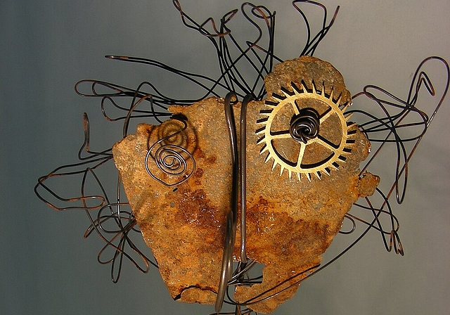 Drahtobjekte von LeTruc dieser Art sind in der Ausstellung «Farb &amp; Draht» in Schönenwerd zu sehen. (Bild: ZVG)