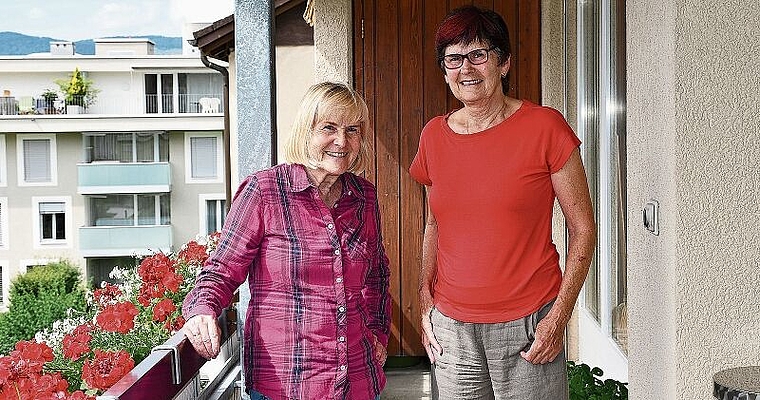 Noch viele Ideen für weitere Anlässe: Vreni Härry (l.) und Evelyne Scheuss vom Kulturkreis Däniken. (Bild: fb)