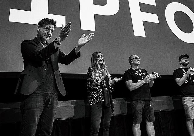 Das Kernorganisationsteam freut sich auf die zweite IPFO-Durchführung (v.l.): Marco Grob, Linda Cina, Paul Merki und Remo Buess (auf dem Bild fehlt Christoph Zehnder). (Bild: Michael Isler)