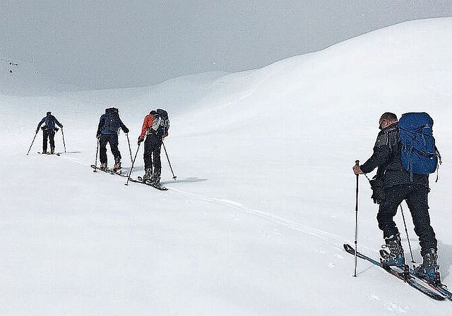 Die Touren-Woche ist ein Höhepunkt im Jahresprogramm des Skiclubs Olten. Die Touren-Gruppe zieht dann eine Woche lang von Berghütte zu Berghütte. (Bild: ZVG)
