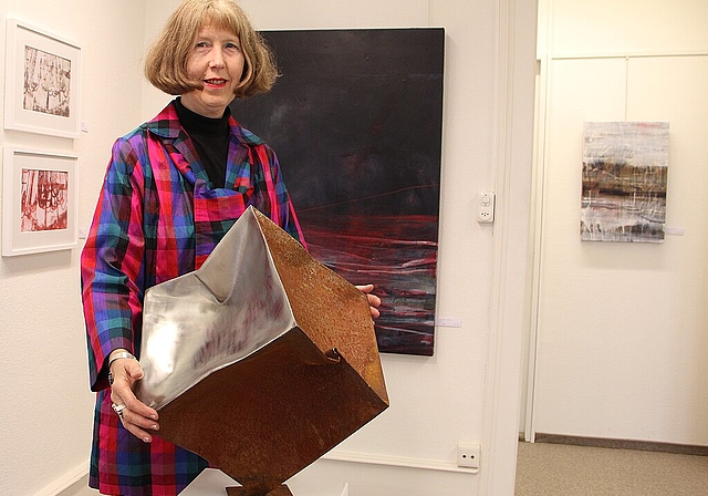Brigitte Itel betreibt ihre Martins Galerie mit viel Herzblut und Perfektion. (Bild: mim)