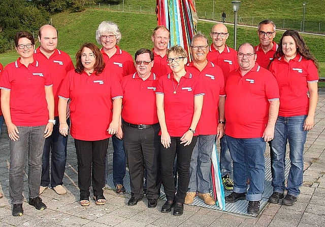 Organisationskomitee Dorffest ABC Däniken 2017. Für das OK Dorffest 2019 haben sich erneut neun Personen zur Verfügung gestellt. (Bild: ZVG)