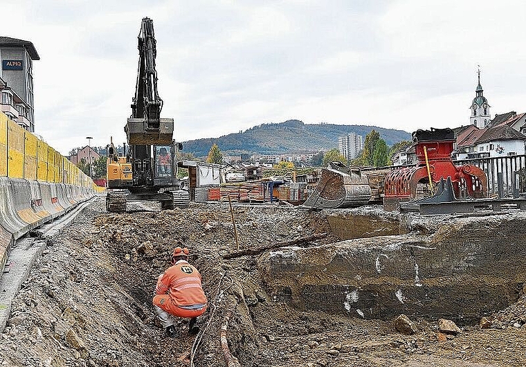 Auch die Umgestaltung des Bahnhofplatzes kostet viel Geld. (Bild: Archiv Bruno Kissling)