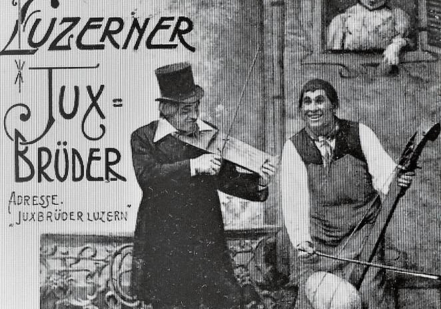 Die Luzerner Juxbrüder waren ein damals erfolgreiches Gesangshumoristen-Duo. (Bild: ZVG)
