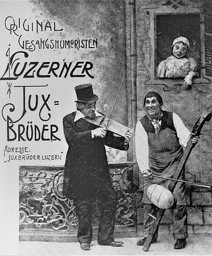 Die Luzerner Juxbrüder waren ein damals erfolgreiches Gesangshumoristen-Duo. (Bild: ZVG)
