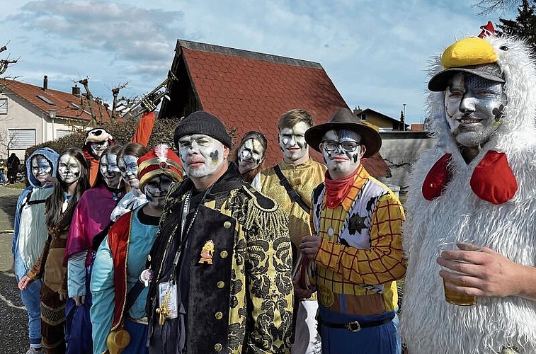 Die Truubeschränzer Aarburg nahmen 2023 unter anderem an der Lostorfer Fasnacht teil. (Bild: ZVG)