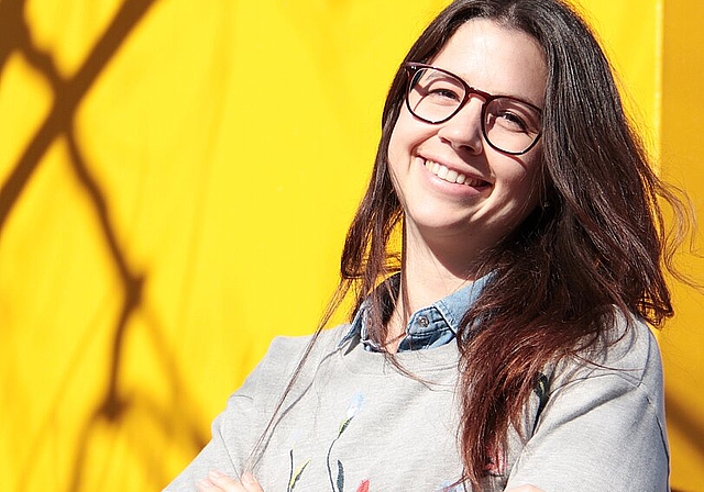 Die begeisterte Schwimmerin Lena-Anna Borner fiebert jedes Jahr der Oltner Badi-Eröffnung im Mai entgegen. (Bild: S. Furter)