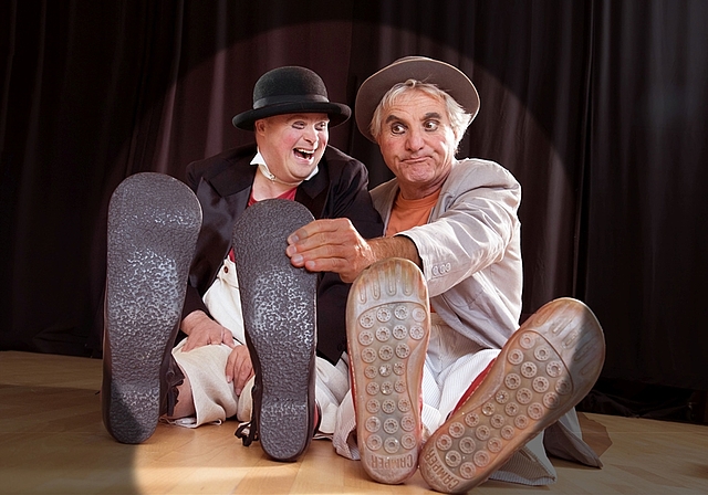 Gefühlen, Witz und Tiefgang gibt es beim clownesken Theater von Olli Hauenstein und Eric Gadient zu erleben. (Bild: ZVG)