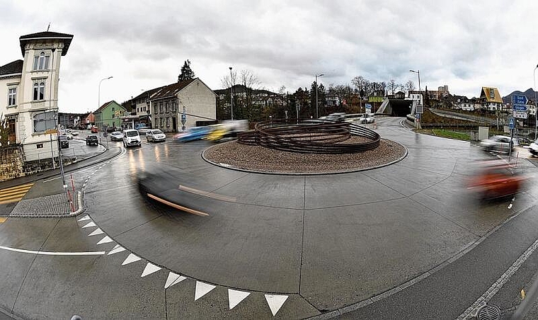 Der Stadtrat schlägt einen Umbau des Sälikreisels vor. (Bild: Archiv Bruno Kissling)
