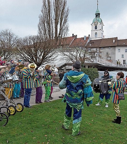 Musikalische Unterstützung gab es von der Guggenmusik Müüs aus Trimbach.
