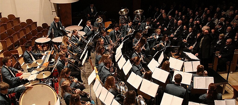 Das diesjährige Adventskonzert von Stadt- und Jugendmusik Olten am Sonntag, 3. Dezember findet erneut in der Friedenskirche statt. (Bild: Irene Borner-Küpfer)