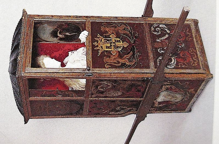 Sänfte der Ratsherrenfamilie Zurlauben.
